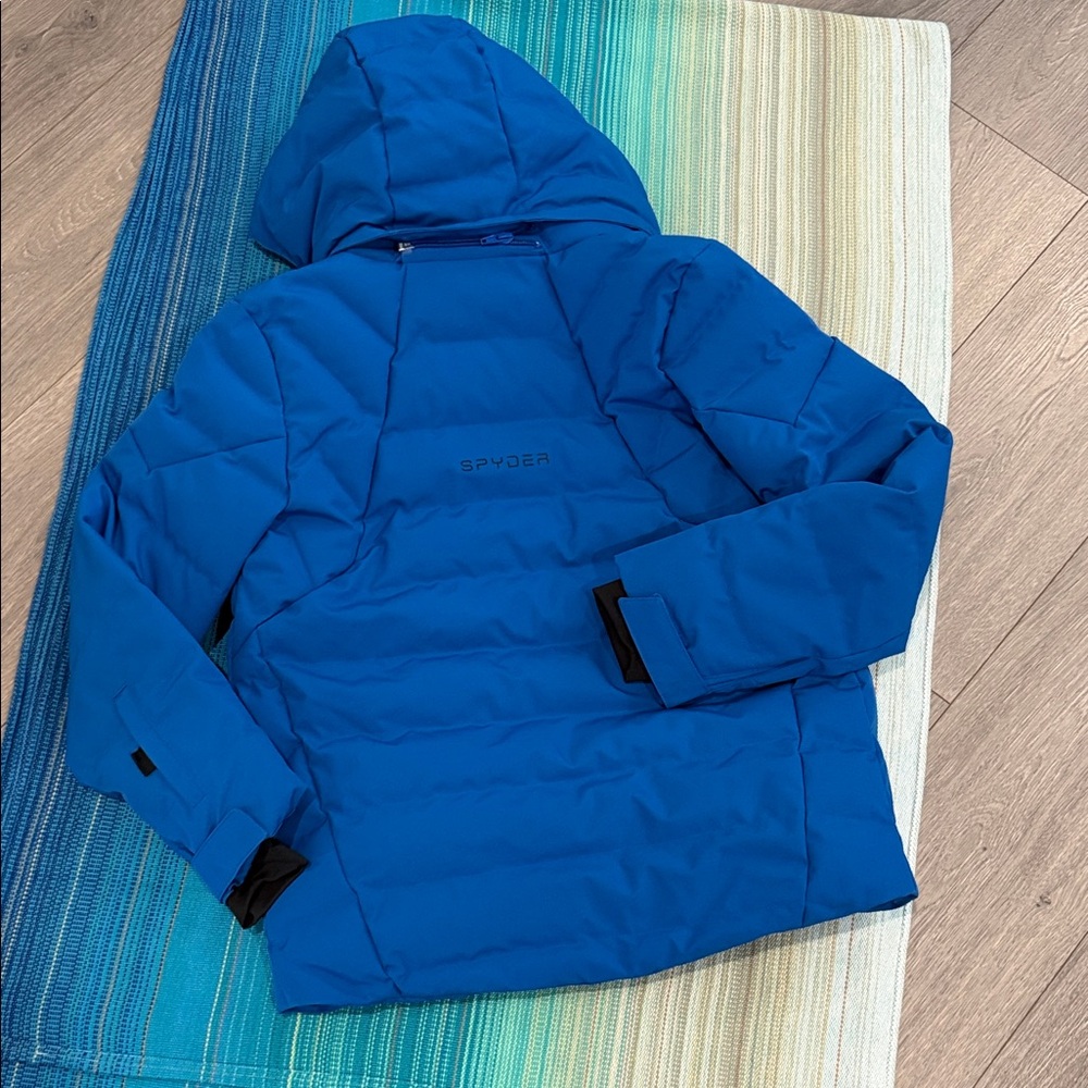 Spyder Boys Impulse Down Blue Insulated Jacket - Picture 4 of 4